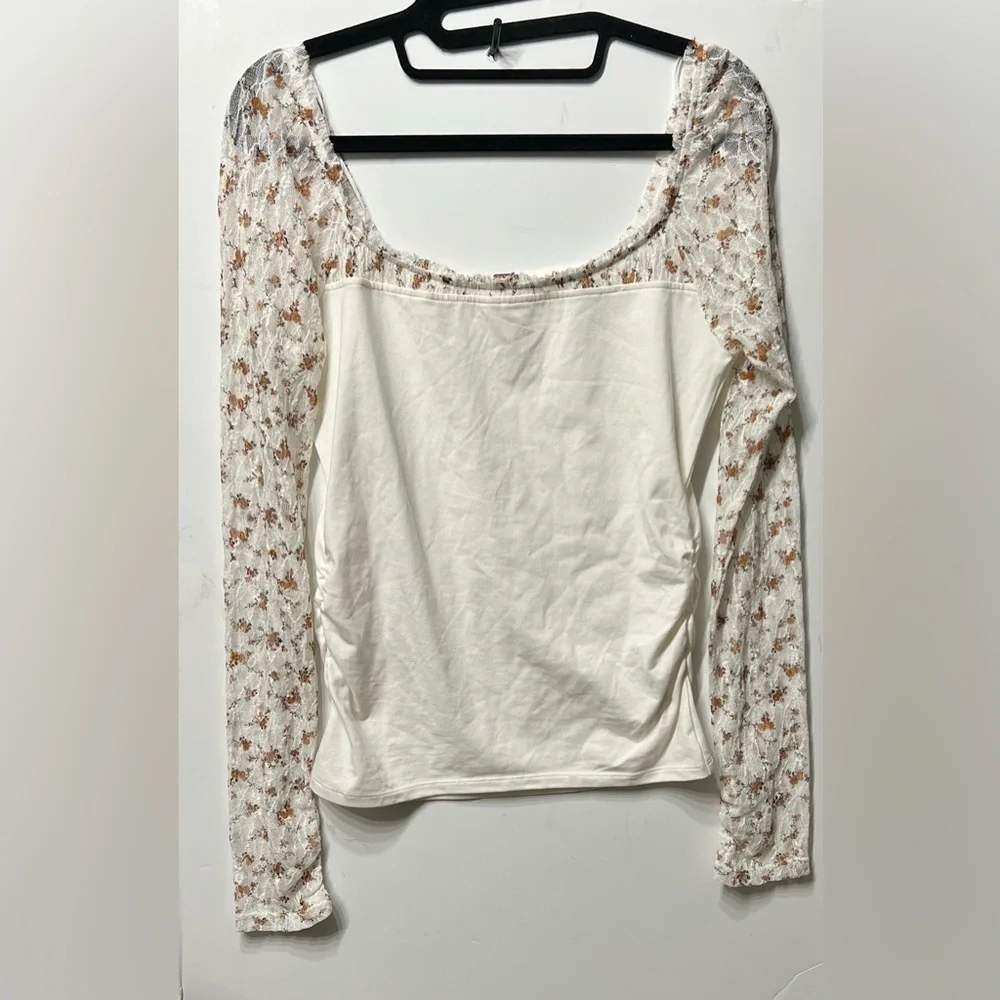 +Free People Josie Long Sleeve Top Sz Medium
